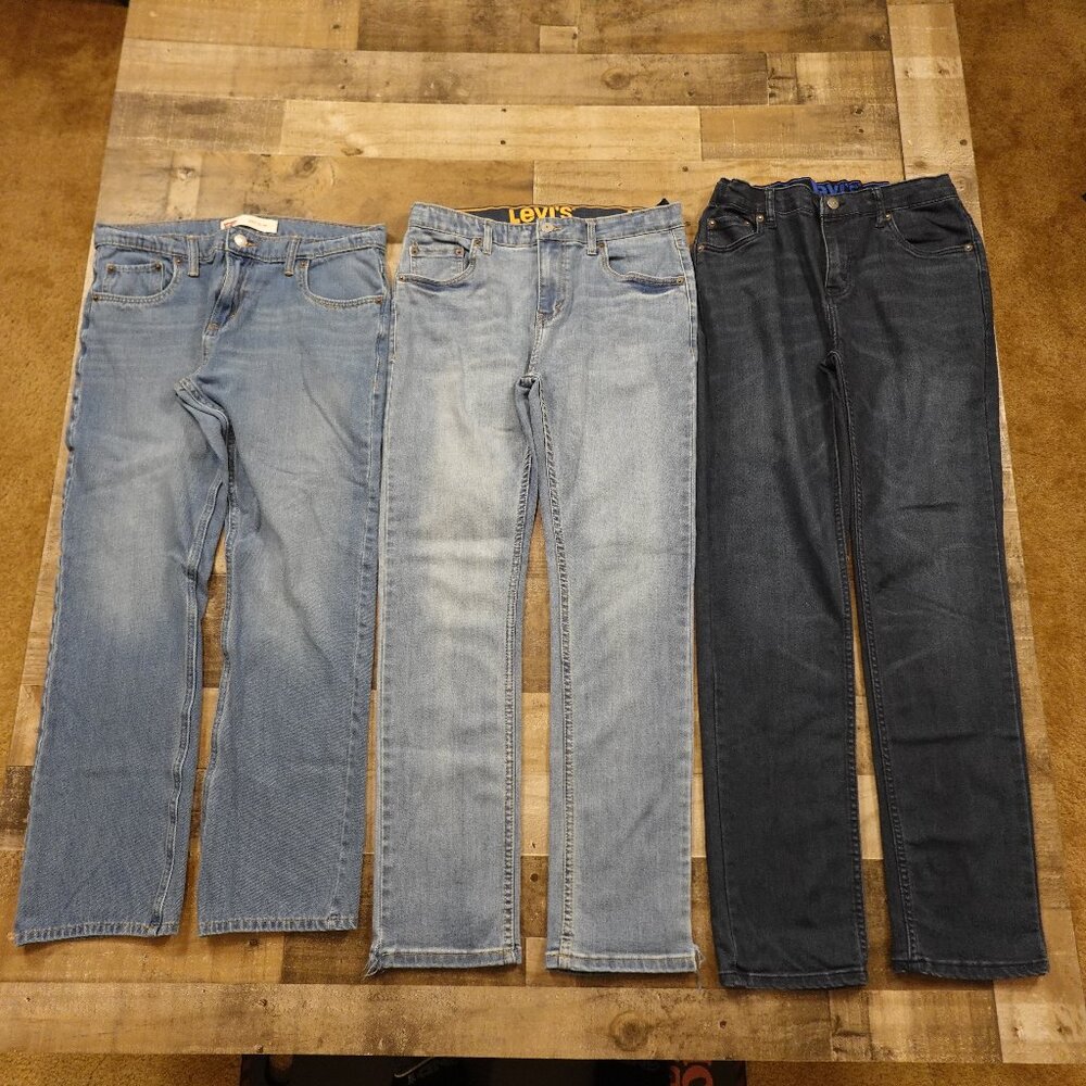 Levi’s Boys 3-Pack Jean Bundle 510 511 502 Size 18 Reg W29 L29/31